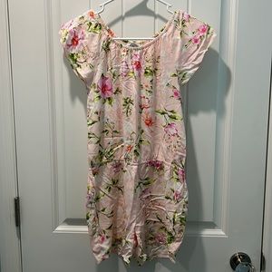 NWT The Children’s Place Pink Flowered Romper. Size L (10-12).